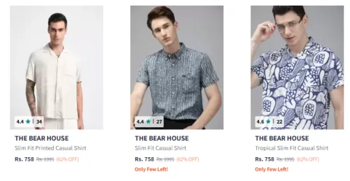 Image of The Bear House Shirt Minimum 60% Discount