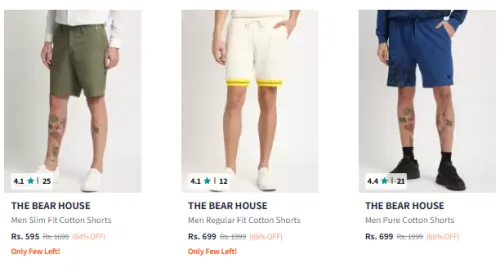 Image of The Bear House Shorts Minimum 60% Discount