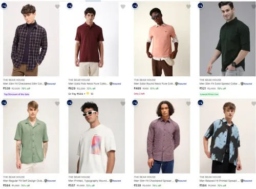 Image of THE BEAR HOUSE Topwear at minimum 51% Discount