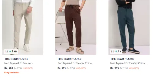 Image of The Bear House Trouser Minimum 60% Discount
