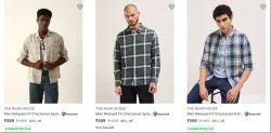 The Bear House Mens Shirts at Minimum 65% Discount