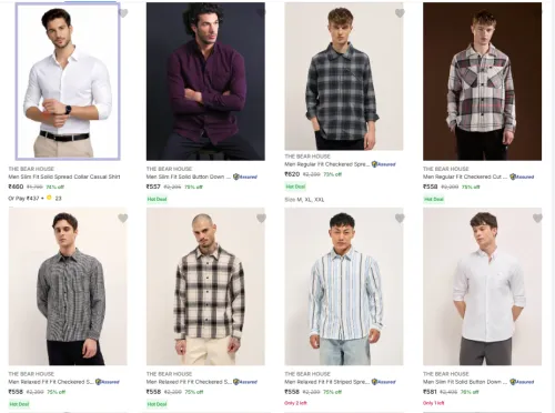 Image of The Bear House shirt upto 76% discount 