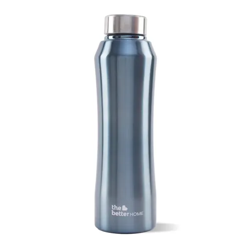 Image of The Better Home Stainless Steel Water Bottle 1L | BPA Free Leak Proof Gym Office School | Kids Water Bottle Metallic Blu