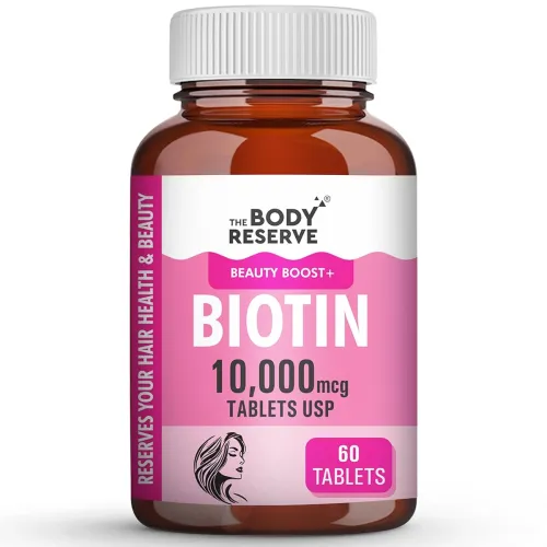Image of The Body Reserve Biotin 10000 mcg Tablet -60 Veg Tablets