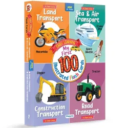 THE BOOK TREE Transport & Vehicle Flashcards for Kids | 100 Premium Early Learning Language_Skills Flash Cards | Fun & Easy Way to Learn for Babies and Toddlers Ages 1-6