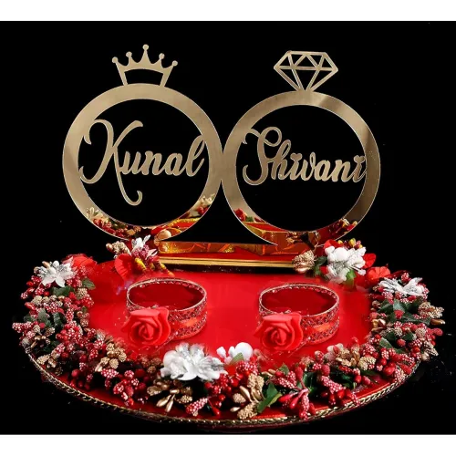 Image of THE BRIDE MADE Engagement Ring Ceremony Platter