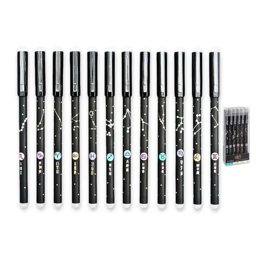 Image of THE CUBBY CART Erasable Zodiac Gel Pen (Pack of 12)