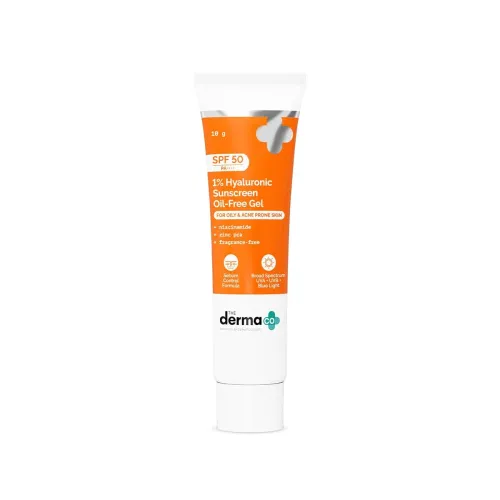 Image of The Derma Co Oily 1% Hyaluronic Sunscreen Spf 50 10 Ml