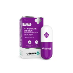 The Derma Co 1% Kojic Acid Lip Balm with SPF 50 PA +++ I With Arbutin & Peptide Complex |
