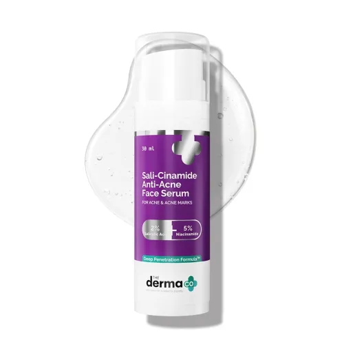 Image of The Derma Co Sali-Cinamide Anti-Acne Face Serum 30ml