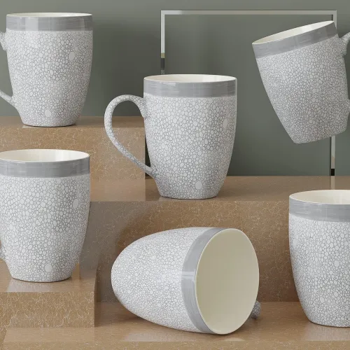 Image of The Earth Store Grey Fizz Coffee Mug 6Pcs
