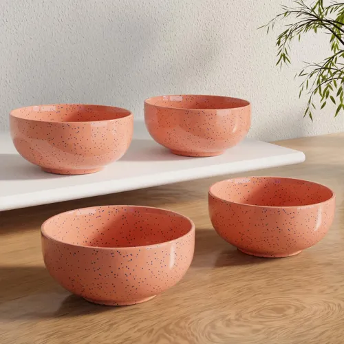 Image of The Earth Store Pink Ceramic Bowl Set
