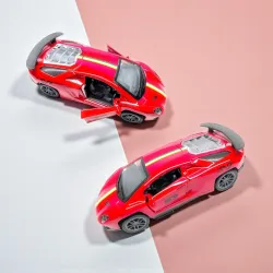 The Flyers Bay 1:32 Scale DieCast Metal Pull-Back Action Openable Doors Premium