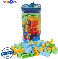 Toys R Us Universe of Imagination The Giant Blocks 90 Pieces Premium Quality Designs (Multicolor)