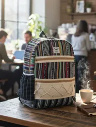 The Hemp Collectives Medium 27 L Laptop Backpack Bloom Carry (Premium) (Multicolor)