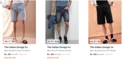 The Indian Garage Clothing men SHorts Up to 80% Discount 