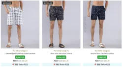 The Indian Garage Co. Brand Mens Shorts @ Flat 83% Discount