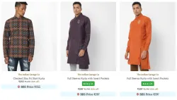 The Indian Garage Co. Brand Mens Kurtas @ Flat 83% Discount