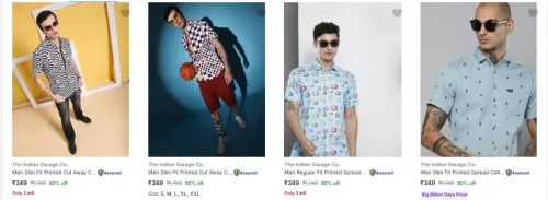 Image of The Indian Garage Co. Casual Shirts at minimum 80% Discount
