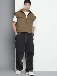 The Indian Garage Co Hooded Pure Cotton Casual Shirt