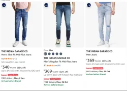 THE INDIAN GARAGE CO Jeans at minimum 86% Discount