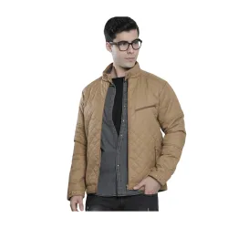 The Indian Garage Co Men Slim Fit Solid Puffer Jackets