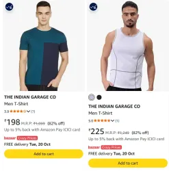 THE INDIAN GARAGE CO Men at minimum 78% Discount