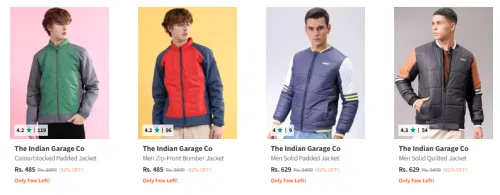 Image of The Indian Garage Co Men Fashion Jacket Minimum 80% Discount