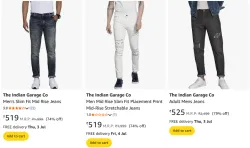 The Indian Garage Co Men Fashion Jeans Minimum 75% Discount