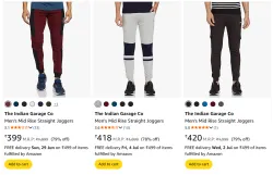 The Indian Garage Co Men Fashion Trouser Starting @ ₹399