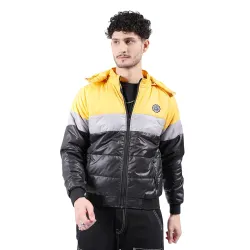 The Indian Garage Co Men Slim Fit Placement Embroidery Bomber Jackets