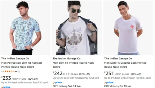 Image of The Indian Garage Co.Men PTshirt Upto 82% Discount