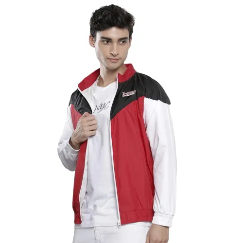 Image of The Indian Garage Co Men Regular Fit Colorblocked Wind Cheater