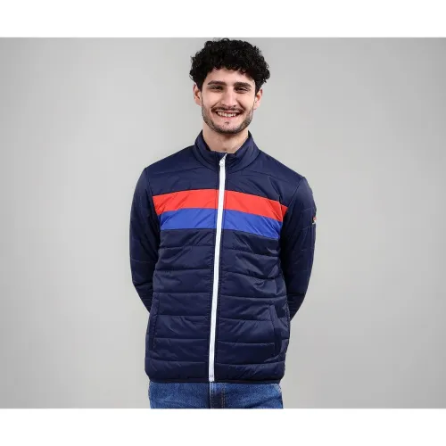 Image of The Indian Garage Co Men Regular Fit Colourblocked Puffer Jackets