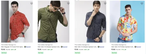 Image of The Indian Garage Co Men's shirt upto 85% Discount