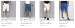 The Indian Garage Co. Mens Shorts upto 83% Discount