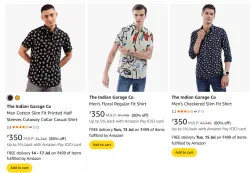 The Indian Garage Co Mens Shirt Minimum 70% Discount
