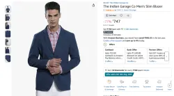 The Indian Garage Co Mens Slim Blazer