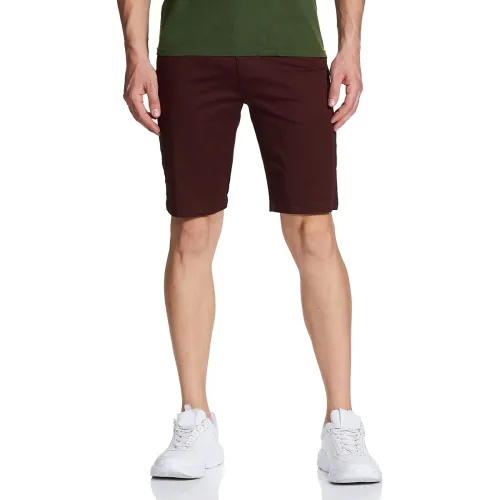Image of The Indian Garage Co Men Slim Fit Camouflage Mid-Rise Chino Shorts