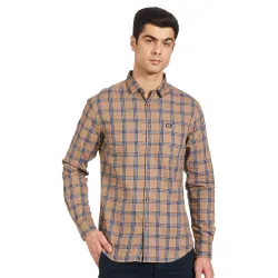 The Indian Garage Co Men Slim Fit Checkered Casual Shirt