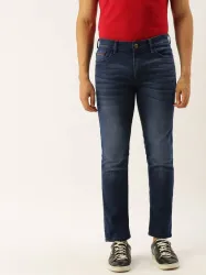 The Indian Garage Co. Men Slim Low Rise Blue Jeans