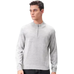 The Indian Garage Co Men Relaxed Fit Solid High Neck Sweater