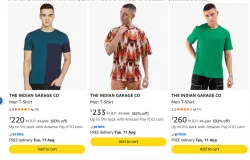 The Indian Garage co Men Tshirt Starting @ ₹220