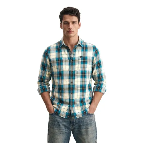 Image of THE Indian Garage CO Men Polycotton Slim Fit Shirt
