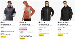The Indian Garage Co Mens Jacket at Minimum 70% Off