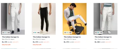 Image of The Indian Garage Co Men's Jeans From ₹379