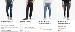 THE INDIAN GARAGE CO Mens Jeans Up to 79% Disount