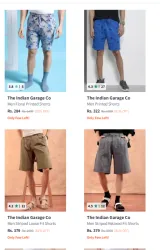 The Indian Garage Co Mens Shorts From ₹284