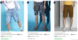 The Indian Garage Co. Mens Shorts at minimum 78% Discount