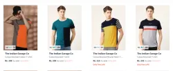 The Indian Garage Co Mens T-shirts From ₹208 